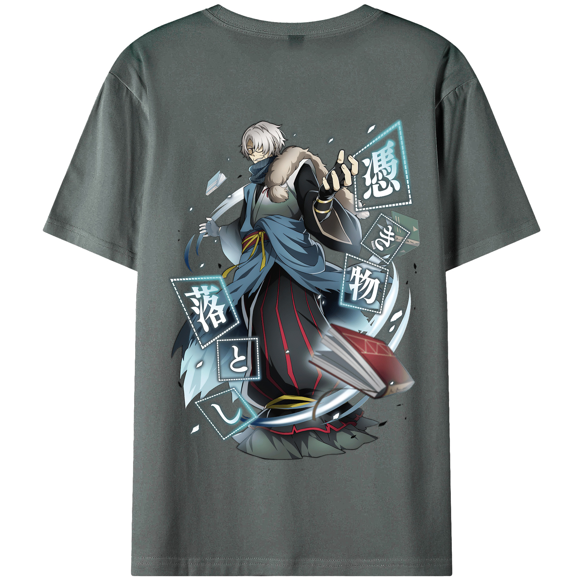 （画像用） 文豪ストレイドッグス Bungo Stray Dogs 綿100％半袖Tシャツ（背面プリント）